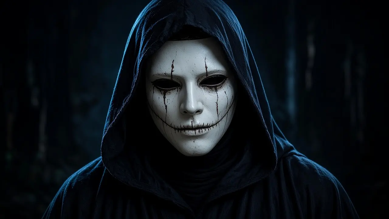 Ghost mask slasher
